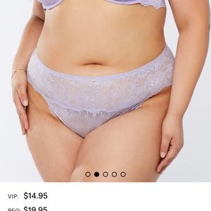 Savage X fenty Lavender High Waist Thong XL